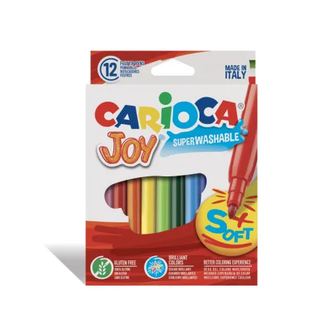 Rotuladores CARIOCA JOY Bolso Punta Fina 2.6mm - 12 Unidades