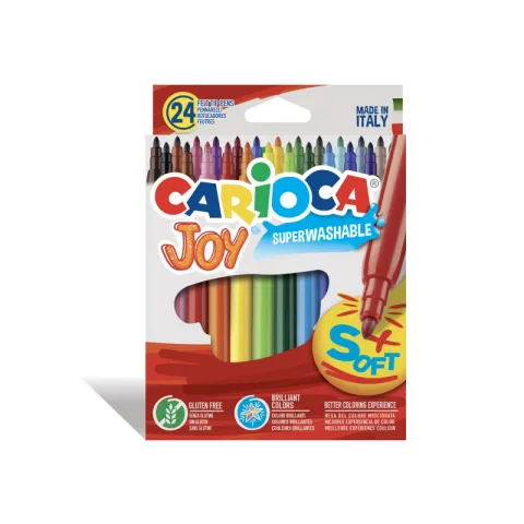 Rotuladores CARIOCA JOY Bolso Punta Fina 2.6mm - 24 Unidades