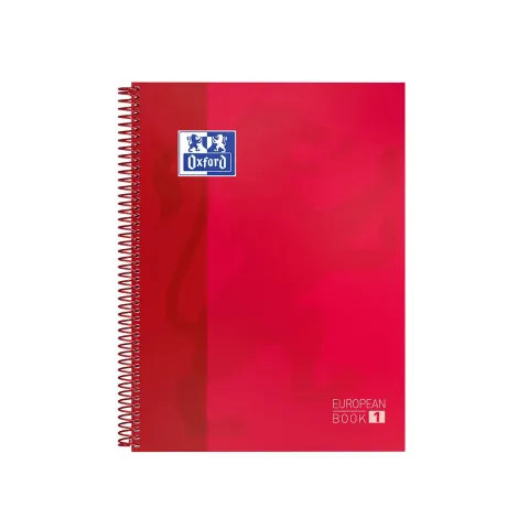 Pack de 5 Cuaderno Oxford Europeanbook 1 Tapa Extradura A4+