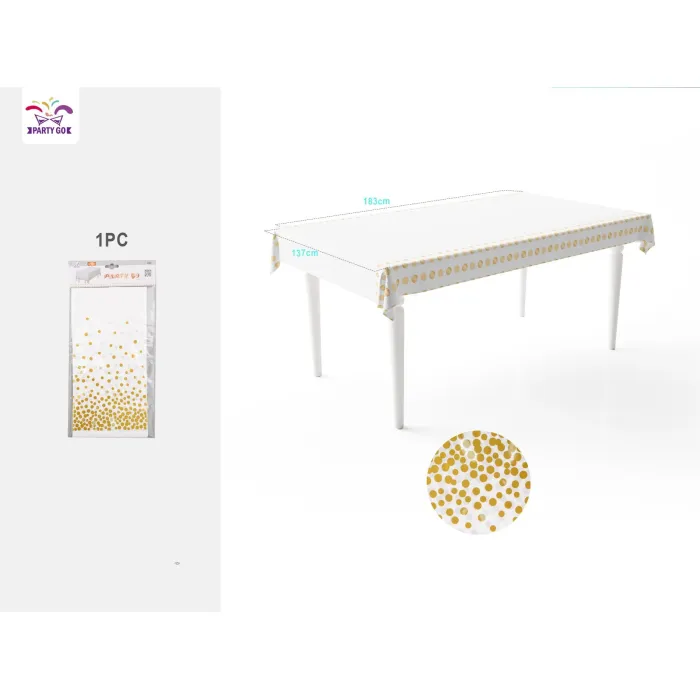 Comprar Mantel Barato de Puntos sobre Fondo Blanco Online | Bazar24