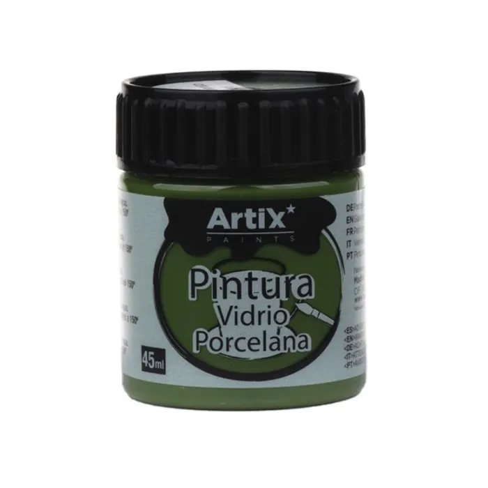 Pintura para vidrio y cerámica Artix, 45 ml, Verde