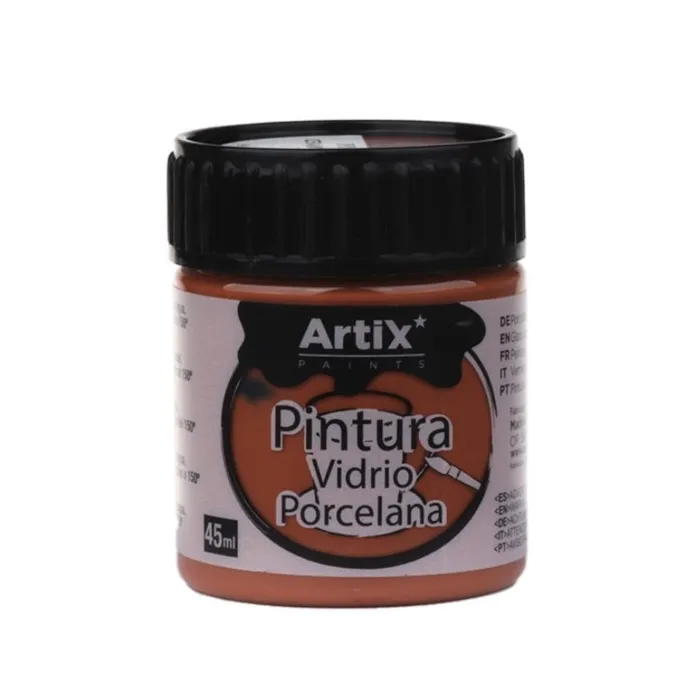 Pintura para vidrio y cerámica Artix, 45 ml, Marrón