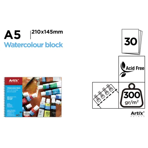 Bloc de Acuarela A5 30hojas - MP