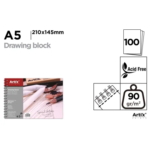 Bloc de Dibujo A5 100hojas - MP