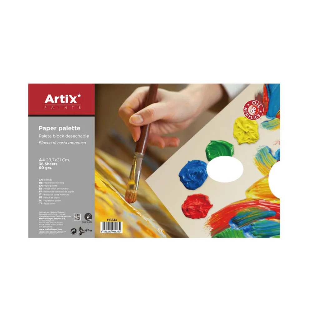 Paleta tipo Bloc desechable A4 36HOJAS  - MP