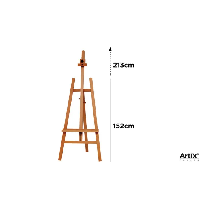 Caballete de Alta Calidad 57x64x152cm (213cm Abierto) ARTIX Soporte Profesional