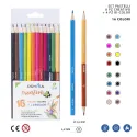 Lápices de Colores Bicolor Creativi 12pz Diversidad Pryma