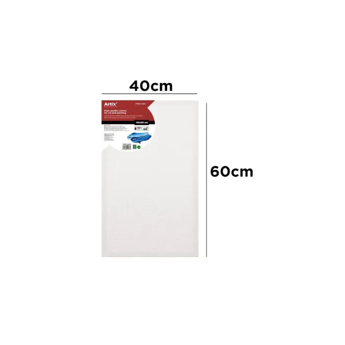 Lienzo de 100% algodón, canto 3,5 cm, 380 g/m², 40 × 60 cm