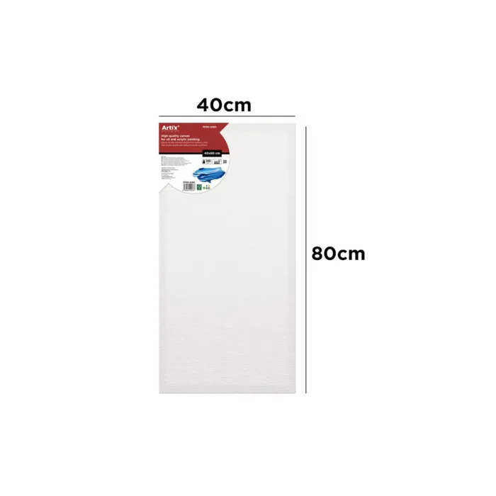 Lienzo de 100% algodón, canto 3,5 cm, 380 g/m², 40 × 80 cm