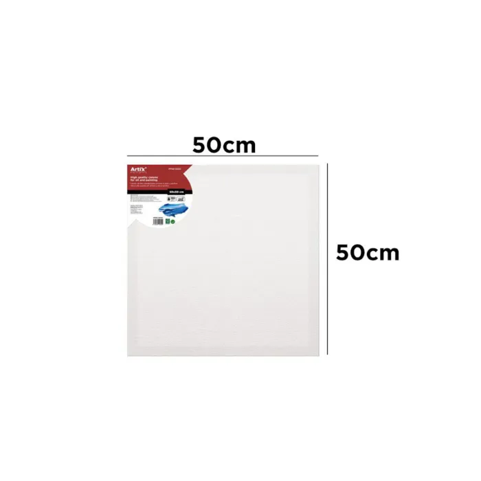 Lienzo de 100% algodón, canto 3,5 cm, 380 g/m², 50 × 50 cm