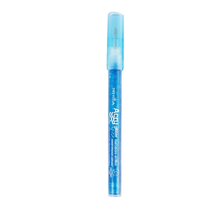 ROTULADOR REDONDO ACRILICO FLUORESCENTE 1MM AZUL Pryma