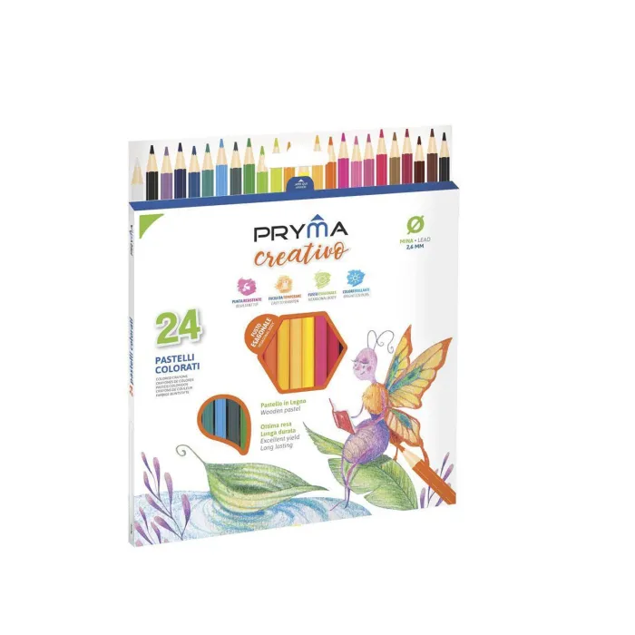 Lápices de Colores 24pz Vibrancia y Creatividad Pryma