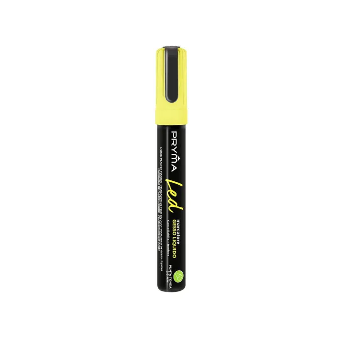 Rotulador Tiza Líquida 2-3mm Amarillo Fluorescente Vibrancia y Precisión Pryma