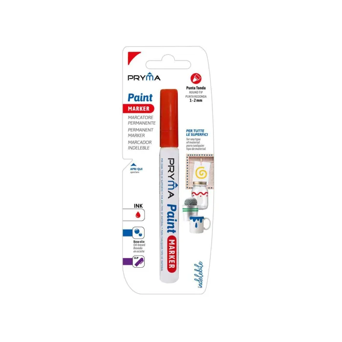 Rotulador de pintura rojo permanente de punta redonda de 1mm-2mm - ...