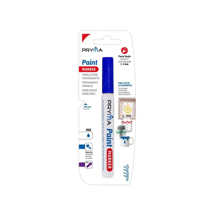 Rotulador Pintura Azul Permanente 1-2mm Arte Durable con Pryma