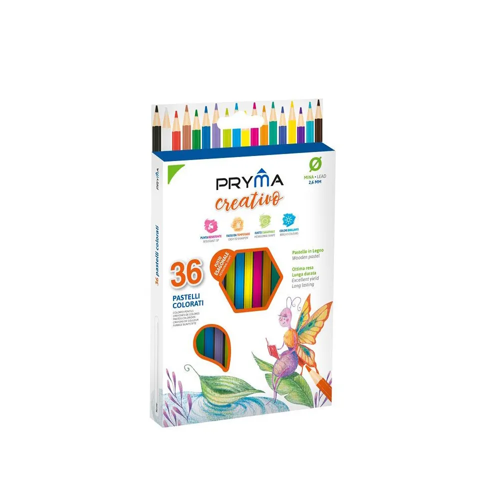 Lápices de Colores Creativo 36pz Expresión Colorida con Pryma