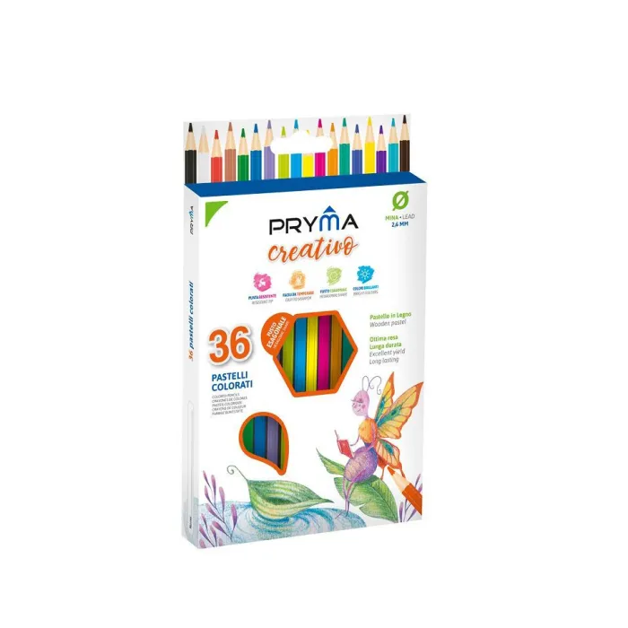 Lápices de Colores Creativo 36pz Expresión Colorida con Pryma