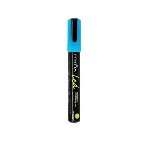 ROTULADOR REDONDO DE TIZA LIQUIDA DE 2-3MM DE AZUL FLUORESCENTE - Pryma