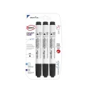 Marcador Redondo Pizarra Blanca 2mm 3pz Negro Nítidez con Pryma