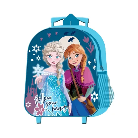 Mochila con Carrito Trolley Infantil Frozen 31x26x10cm