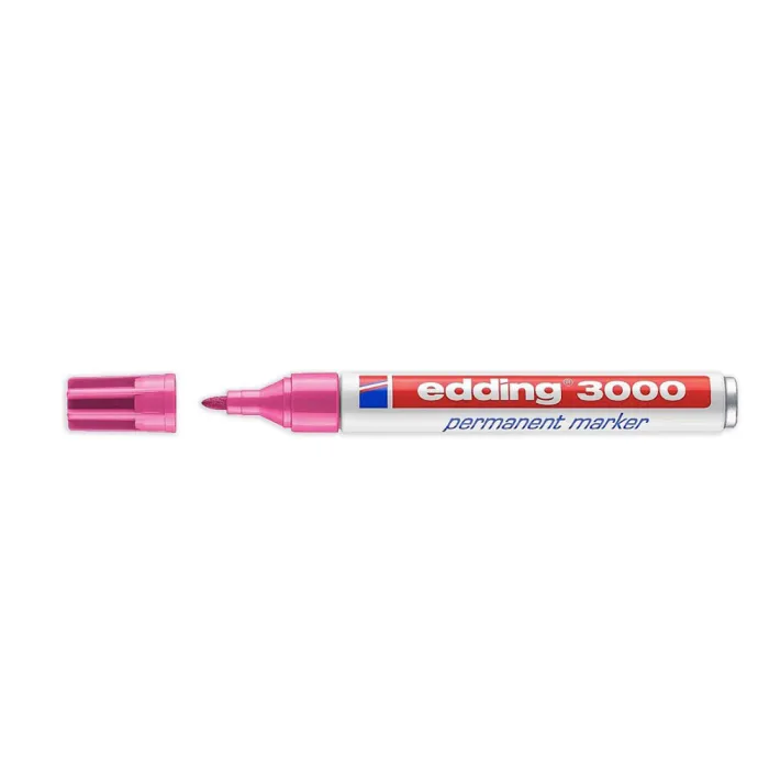 Marcador Permanente 3000 - Edding, 9 rosa