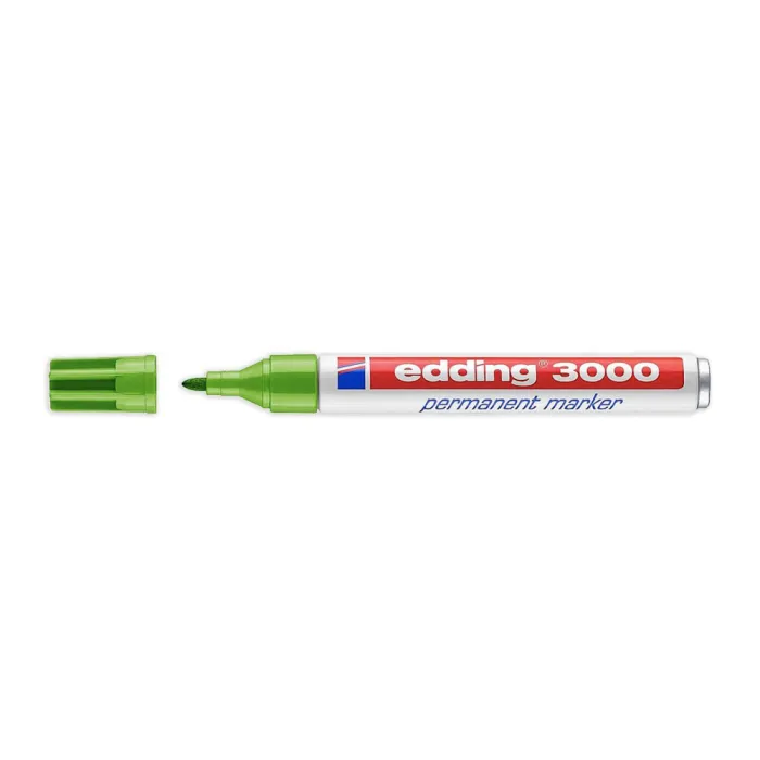 Marcador Permanente 3000 - Edding, 11 verde claro