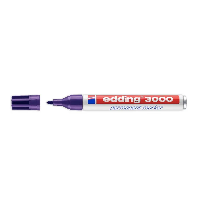 Marcador Permanente 3000 - Edding, 8 violeta