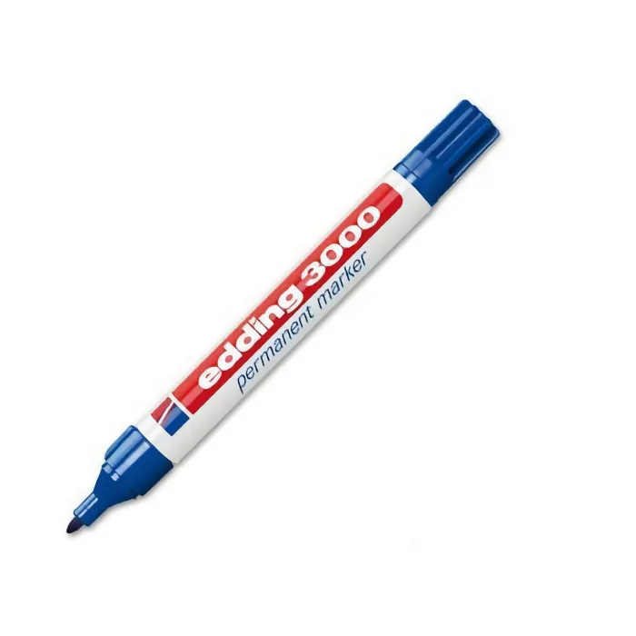 Marcador Permanente 3000 - Edding, 3 azul