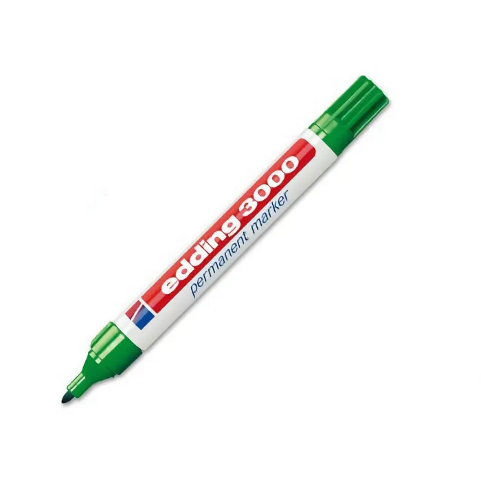 Marcador Permanente 3000 - Edding, 4 verde