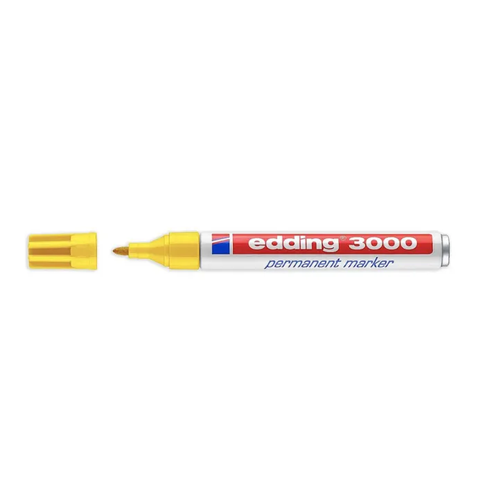 Marcador Permanente 3000 - Edding, 5 amarillo