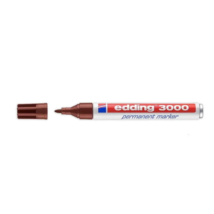 Marcador Permanente 3000 - Edding, 7 marrón