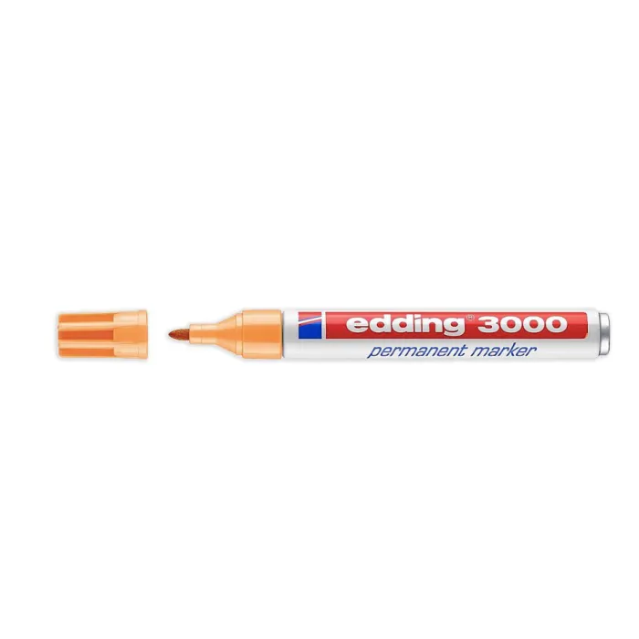 Marcador Permanente 3000 - Edding, 16 naranja claro
