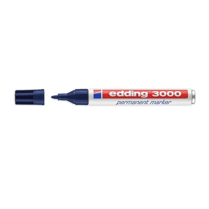 Marcador Permanente 3000 - Edding, 17 azul acero