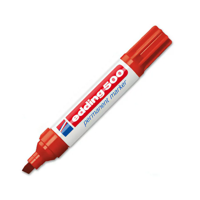 Marcador Permanente 500 - Edding, 2 rojo