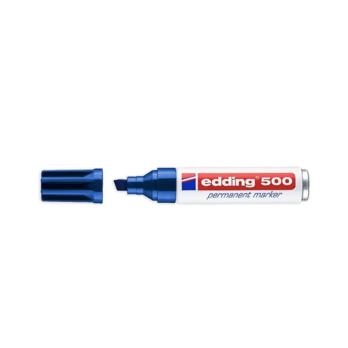 Marcador Permanente 500 - Edding, 3 azul