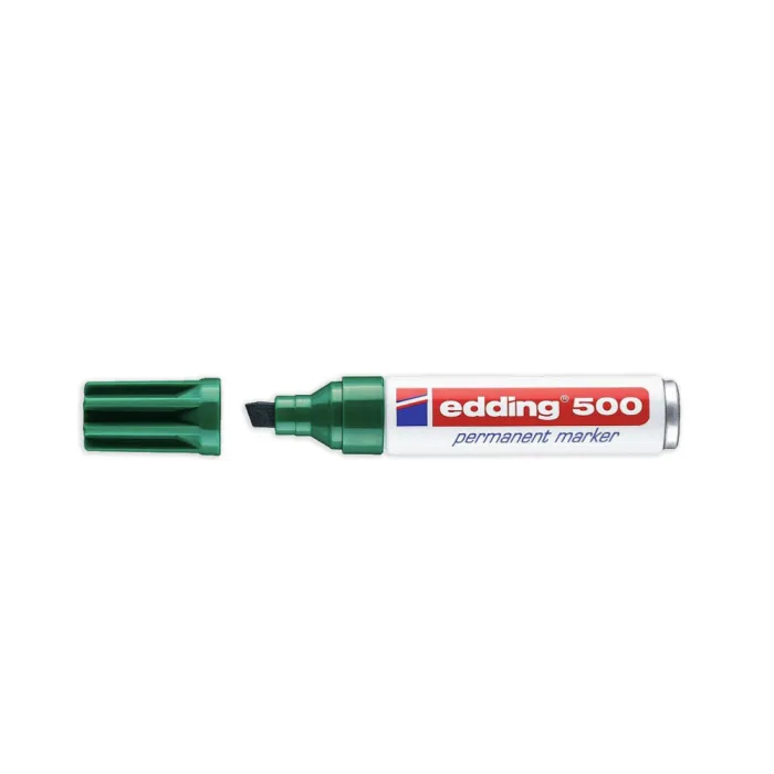 Marcador Permanente 500 - Edding, 4 verde