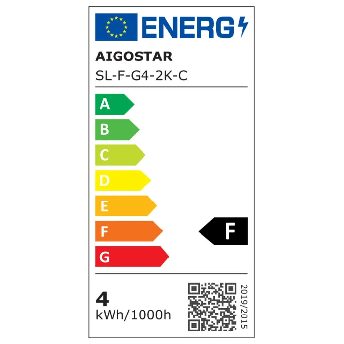 Bombilla de filamento LED G45 4W E14 2200K 400lm - AIGOSTAR