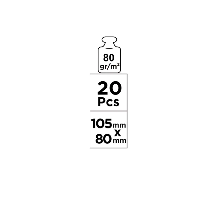 Sobres para tarjetas de visita 105x80mm 20 Unidades MP