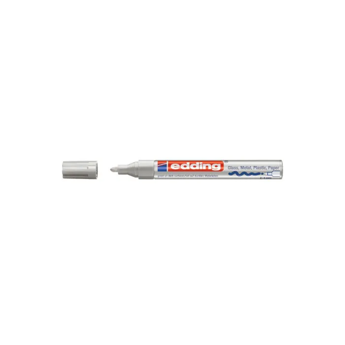 Marcador de Tinta Opaca 750 - Edding, Plata