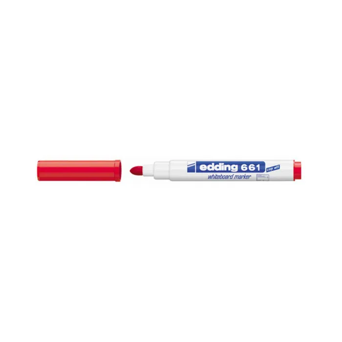Marcador Para Pizarras 661 - Edding, 2 rojo
