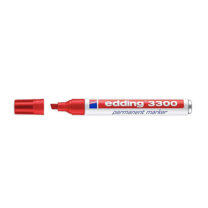Marcador Permanente 3300 - Edding, 2 rojo