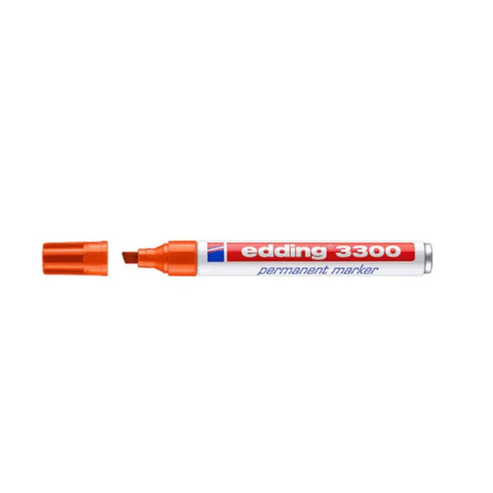 Marcador Permanente 3300 - Edding, 6 naranja