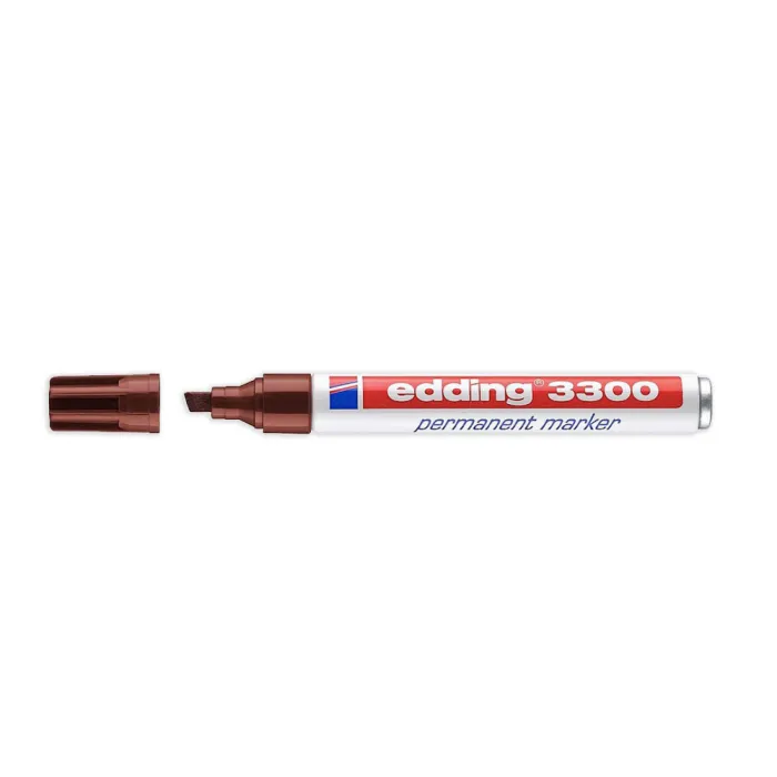Marcador Permanente 3300 - Edding, 7 marrón