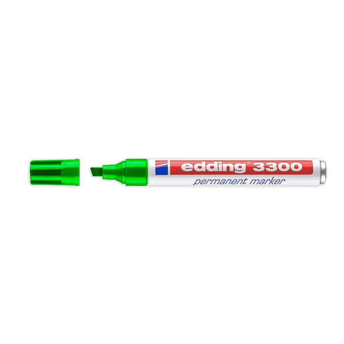 Marcador Permanente 3300 - Edding, 11 verde claro