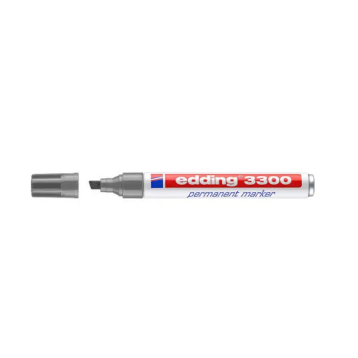 Marcador Permanente 3300 - Edding, 12 gris