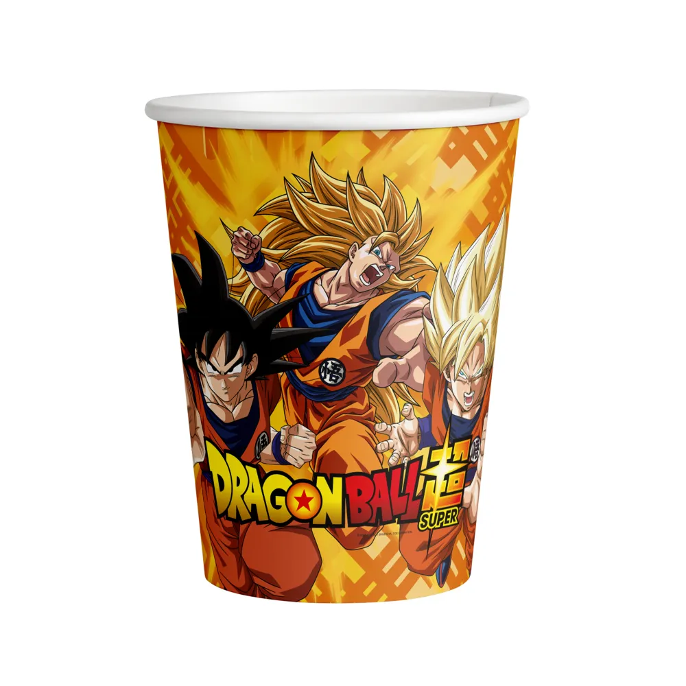 8 Vasos papel Dragon Ball 9cm 200ml