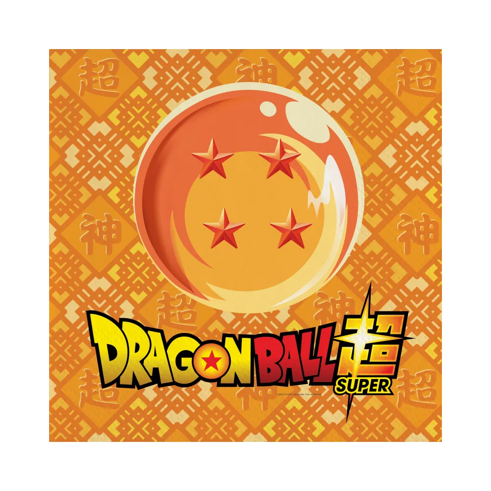 20 Servilletas Dragon Ball 33 Cm 2 capas