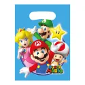 8 BOLSA REGALO SUPER MARIO PLASTICO 23X16.5CM