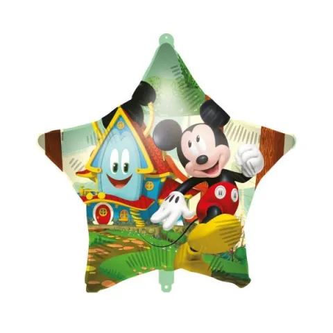 GLOBO MYLAR ESTRELLA MICKEY ROCH THE HOUSE 46CM