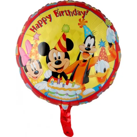 GLOBO FOIL MICKEY HAPPY BIRTHDAY 43CM